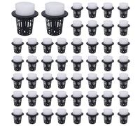 Generisch Macetas de malla - Contenedores para hidroponía | 50 unidades Cestas para el cultivo de hortalizas en viviendas, cultivo todo el año, hogar, interior, urbano, agricultura