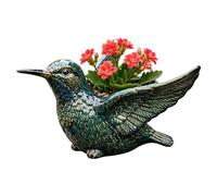 Generisch Macetero para plantas, bonito jarrón en forma de colibrí de resina, macetas para plantas de interior, para balcón, jardín, patio, camino, terraza, césped, así como para interior y exterior