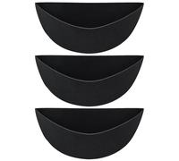 Generisch Macetero semicircular - 3 piezas de fieltro para maceteros - Recambio para jardineros, jardineros aficionados, propietarios de casa, terraza, balcón, patio, jardín, oficina en casa