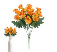 Generisch Madres artificiales - Paquete de flores artificiales resistentes a los rayos UV | Madres falsas y resistentes a la decoloración con hojas de eucalipto para jardín, tumba, hogar, exterior