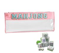Generisch Mahjong de Almacenamiento - de Accesorios Mahjong Grande con Cremallera - Portátil para Adultos Adolescentes Hogar Estudio Ocio Noche Juegos Picnic Camping