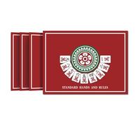 Generisch Mahjong Guía para principiantes, reglas de juego de mesa, tarjeta resistente al agua con diseño transparente, rutina diaria con juego , elemento de bienestar de estilo de vida