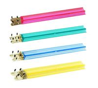 Generisch Mahjong Rack, Clear Tile Holder Set, 4-Piece Transparent 18.5 Inch Rack, Travel-Friendly Game Play Accessory, Game Table Organizer for Beginner and Experienced Player