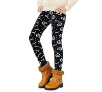Generisch Mallas térmicas para invierno con bonito estampado de leopardo de corazón y forro cálido, ideal para actividades al aire libre en climas fríos