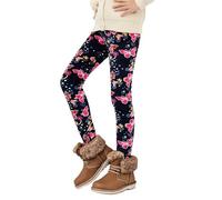 Generisch Mallas térmicas para invierno con bonito estampado de leopardo de corazón y forro cálido, ideal para actividades al aire libre en climas fríos