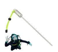 Generisch Manecillas de buceo, barra de inmersión | acero inoxidable sonoro - Hummerstab con cordón y báscula, productor de ruido para bucear en agua de mar bajo el agua