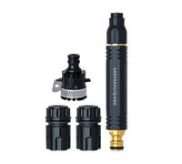 Generisch Manguera de jardín - 3 Tipos de con Conector como Accesorio de Limpieza, Manguera de Ducha, para regar Plantas, césped y Limpieza de Ventanas