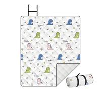 Generisch Manta de picnic | Manta impermeable para la playa | Manta plegable para todo el año para actividades grupales Festival Música Camping Park