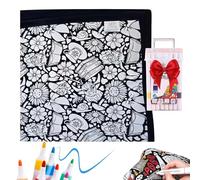 Generisch Manta de pintura DIY, con marcador, creativo, lavable, proyecto de arte suave, paño de pintura para dibujar, para cumpleaños, hogar, dormitorio, actividad familiar, vacaciones