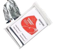Generisch Manta de rescate espacial, equipo de supervivencia de aluminio cálido, manta protectora para el frío, para camping, mochilero, viajes, coche, dormir, invierno, clima frío, preparador para