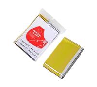 Generisch Manta de supervivencia, lámina reflectante de rescate, equipo de exterior, 130 x 210 cm, manta de seguridad para preservar el calor, para exteriores, senderismo, viajes, escalada en frío