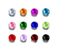 Generisch Marcadores de vino para etiquetar copas de vino | 12 colgantes magnéticos de - Marcador para copas sin aguja, para Navidad, San Valentín, champán, decoración