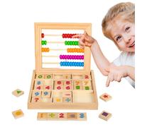 Generisch Marco de cálculo para niños matemáticas | 2 en 1 juguetes educativos de madera - Juguetes de números y juegos educativos para niños | Para y niñas en guardería preescolar escuela primaria