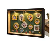 Generisch Marco de museo en miniatura, decoración de sala de estar, escritorio, cajas de sombra de exposición en miniatura, para mujeres, hombres, adolescentes, adultos, pared, sala de estar,