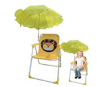 Generisch Mare Bambini Con Ombrello Parasole Integrato Spiaggina Pieghevole Leggera in Metallo per Spiaggia e Giardino mare Poltroncina Con ombrellone Bimbi
