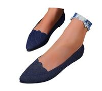 Generisch María ortopédica para bailarinas suaves y cónicas - Cómodos zapatos casuales para el día a día, vacaciones, ocio, ideales para primavera, Negro , 42 EU