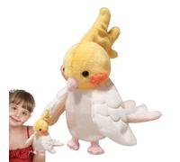 Generisch Marioneta de mano de peluche de 20 cm, juguete de loro, juego de rol para contar historias, teatro educativo interactivo para niños, niñas, cumpleaños, festivales