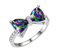 Generisch Mariposa Anillo Personalidad Regalo Mujeres Anillo Creativo Anillos Anillos Brillo, 10, Metal, Sin piedras preciosas