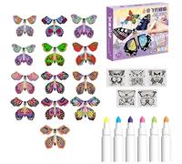 Generisch Mariposas mágicas blancas para colorear, juguetes para criar mariposas,Tarjetas de mariposa mágicas para levantar, mariposas voladoras mágicas | Mariposa hecha a mano, magis