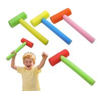 Generisch Martillos para niños pequeños, juego educativo de 4 piezas, de espuma, multicolor, para niños y niñas, habilidades motoras finas, sala de juegos, guardería
