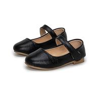 Generisch Mary Jane - Zapatos de noche para niña, bailarinas de princesa, zapatos planos para fiestas de bebé, zapatos escolares para ocasiones festivas, Negro , 34 EU