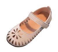 Generisch Mary Janes Niñas Brogue Detalles Perforados Suela Plana, Asiento Cómodo Para Negocios Ocio Escuela Zapatos, 01 beige., 28 EU