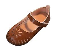 Generisch Mary Janes Niñas Brogue Detalles Perforados Suela Plana, Asiento Cómodo Para Negocios Ocio Escuela Zapatos, 03 marrón., 27.5 EU