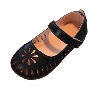 Generisch Mary Janes Niñas Brogue Detalles Perforados Suela Plana, Asiento Cómodo Para Negocios Ocio Escuela Zapatos, 02 negro., 28 EU