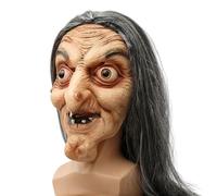 Generisch Máscara de de Halloween, 24 x 20 x 14 cm, máscara molesta de la cara, 1 pieza ideal para fiestas, disfraces, cosplay y carnaval, objetos de escena para chistes y fiestas