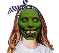Generisch Máscara de demonio, máscara de látex de demonio sonriente, realista, espeluznante para Halloween, espeluznante, fantasma, diablo para XZombie, xosplay, accesorios de fiesta