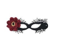 Generisch Máscara de media cara oscura para baile de máscaras, carnaval, cosplay, noche de disfraces, color negro, talla única