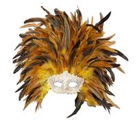 Generisch Máscara de plumas para mujer, máscara de carnaval retro, máscara veneciana para disfraz, cosplay, baile de graduación, carnaval