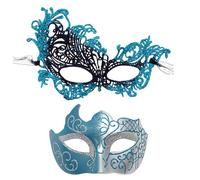 Generisch Máscara Veneciana Unisex Clásica Mascarada Vintage Mascarillas Noción Fiesta Mascarilla Fiesta Mascarilla para Pareja Masculino Femenino