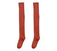 Generisch Medias de apoyo 40 Den Sock High The Knee Lightweight Cotton Socks Brown Medias sin soporte, naranja, Talla única
