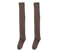 Generisch Medias de apoyo 40 Den Sock High The Knee Lightweight Cotton Socks Brown Medias sin soporte, café, Talla única