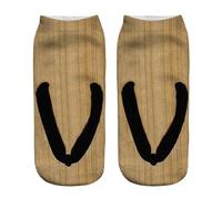 Generisch Medias sin soporte opacas rojas divertidas calcetines ocultos para correr para mujer, personalizables, medias abiertas, V., Talla única