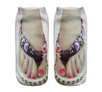 Generisch Medias sin soporte opacas rojas divertidas calcetines ocultos para correr para mujer, personalizables, medias abiertas, madera, Talla única