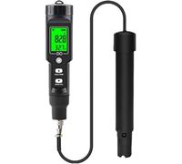 Generisch Medidor de oxígeno disuelto de 0,0 a 40,0 mg/l, medidor digital de oxígeno disuelto con pantalla LCD digital con función ATC para laboratorio, estanque