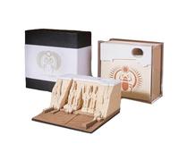 Generisch Memo Pads Paper Art, Bloc de notas Temple Tear-Away, Paper Sculpture, Artsy Desktop Decoration, Unique Cultural Ornaments, Ideal para & Hogar, 5 x 5 pulgadas