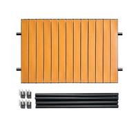 Generisch Mesa de camping, carrito de jardín, placa plegable de metal de escritorio, artículo de picnic portátil de 29,5 x 21,6 pulgadas, accesorio para tienda de barbacoa, senderismo, picnics