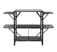 Generisch Mesa de camping plegable - 126 x 46 x 81 cm Avec Structure en aluminio et 4 Tables d'Appoint