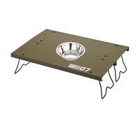 Generisch Mesa plegable para camping, mesa portátil de aleación de aluminio, plegable para exteriores, 12,99 x 8,66 x 3,35 pulgadas, comida estable, ideal para mochileros, playa, patio,