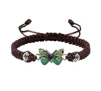 Generisch Messages Pulsera de ancho clásico Pulsera ajustable para mujer Pulseras lindas Joyería Elástica Pareja Clásica Pulsera (Green, One Size)