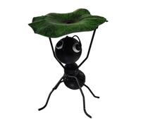 Generisch Metal Ants Garden Decor, Ant Lifting Leaf Figurines, 3,74 x 3,15 x 5,31 pulgadas, escultura animal de metal, arte de patio, decoración al aire libre para salón, balcón, dormitorio, lawn