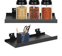 Generisch Metal Shelves, Heavy Duty Retail Display Shelving, Smooth Metal Panel Accessories for Bedroom, Shoe Store, Boutique, Game Room, Kitchen, Stylish Storage