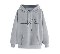 Generisch Mi Mis ollas una camisa con capucha en el club suéter corto mujer, gris, 3XL