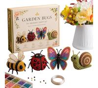 Generisch Mini 3D Beaded Animal DIY Kit - Creative 4 Set Animal Craft, 26 x 18 x 3 cm - Manual para principiantes con instrucciones para amantes de la artesanía de adultos