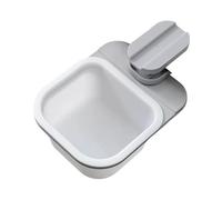 Generisch Mini bandeja de escritorio con clip giratorio para ahorrar | Bandeja pequeña para la basura, para el hogar, cocina, dormitorio, salón, baño, dormitorio, mesa, mostrador