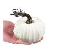 Generisch Mini calabazas de terciopelo, calabazas de terciopelo pequeñas, decoración de calabaza artificial de colores, 10 cm/3,9 pulgadas, calabazas de simulación de verduras de otoño hechas a mano