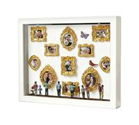 Generisch Mini de Museo, Figuras Divertidas Luminosas DIY decoración de Recuerdos para Bricolaje | de Siluetas de museos en Miniatura - para Parejas, Adultos, Amantes, Familia, Amigos